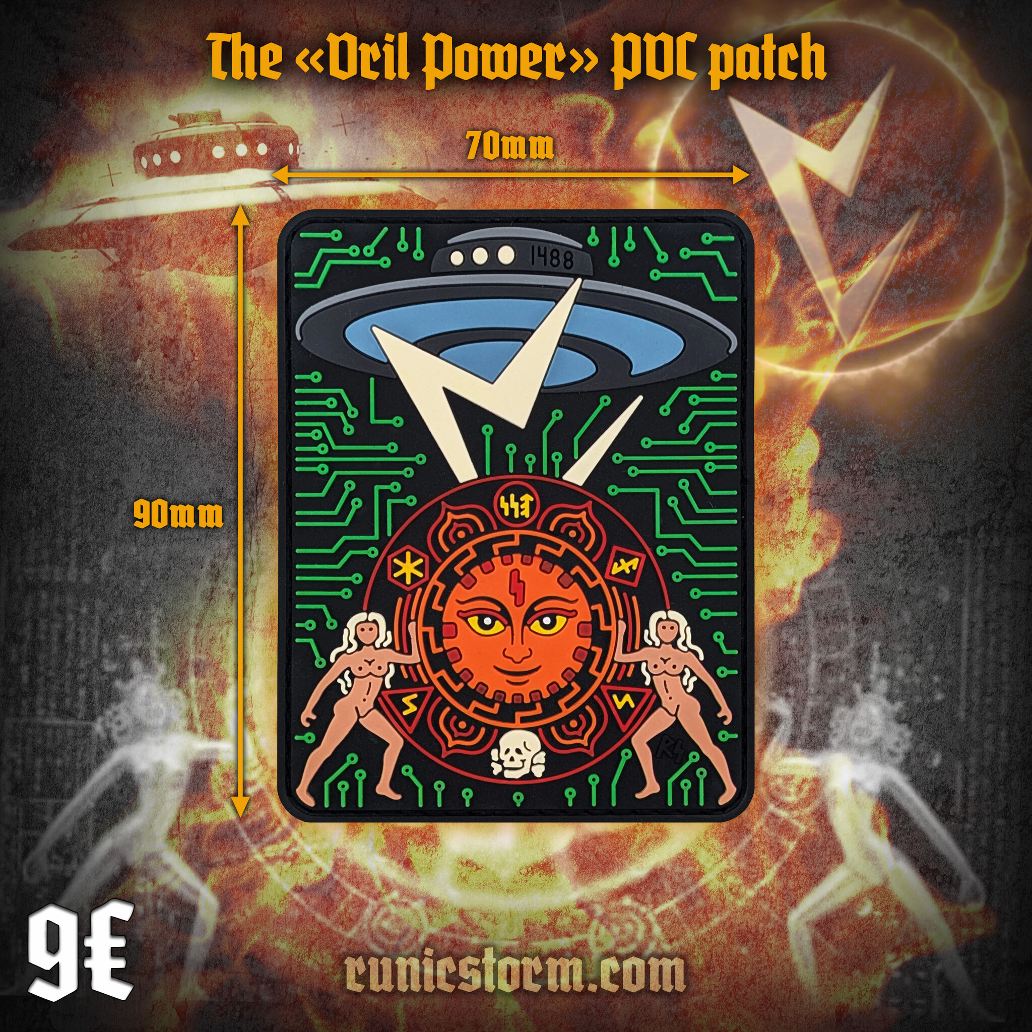 Patches | The «Vril Power» PVC patch | Runic Storm