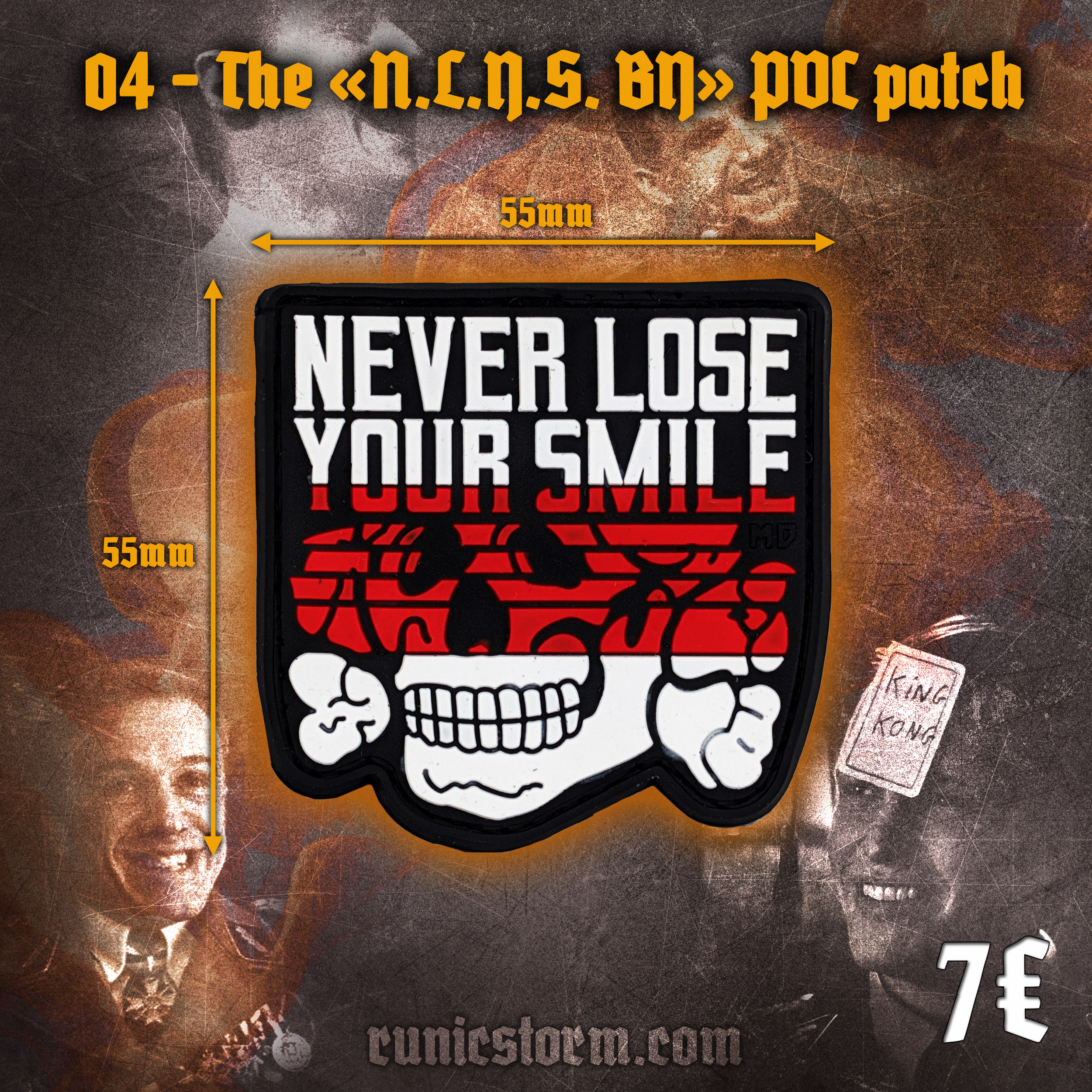 Patches | The «Never Lose Your Smile» PVC series, panel №13 | Runic Storm