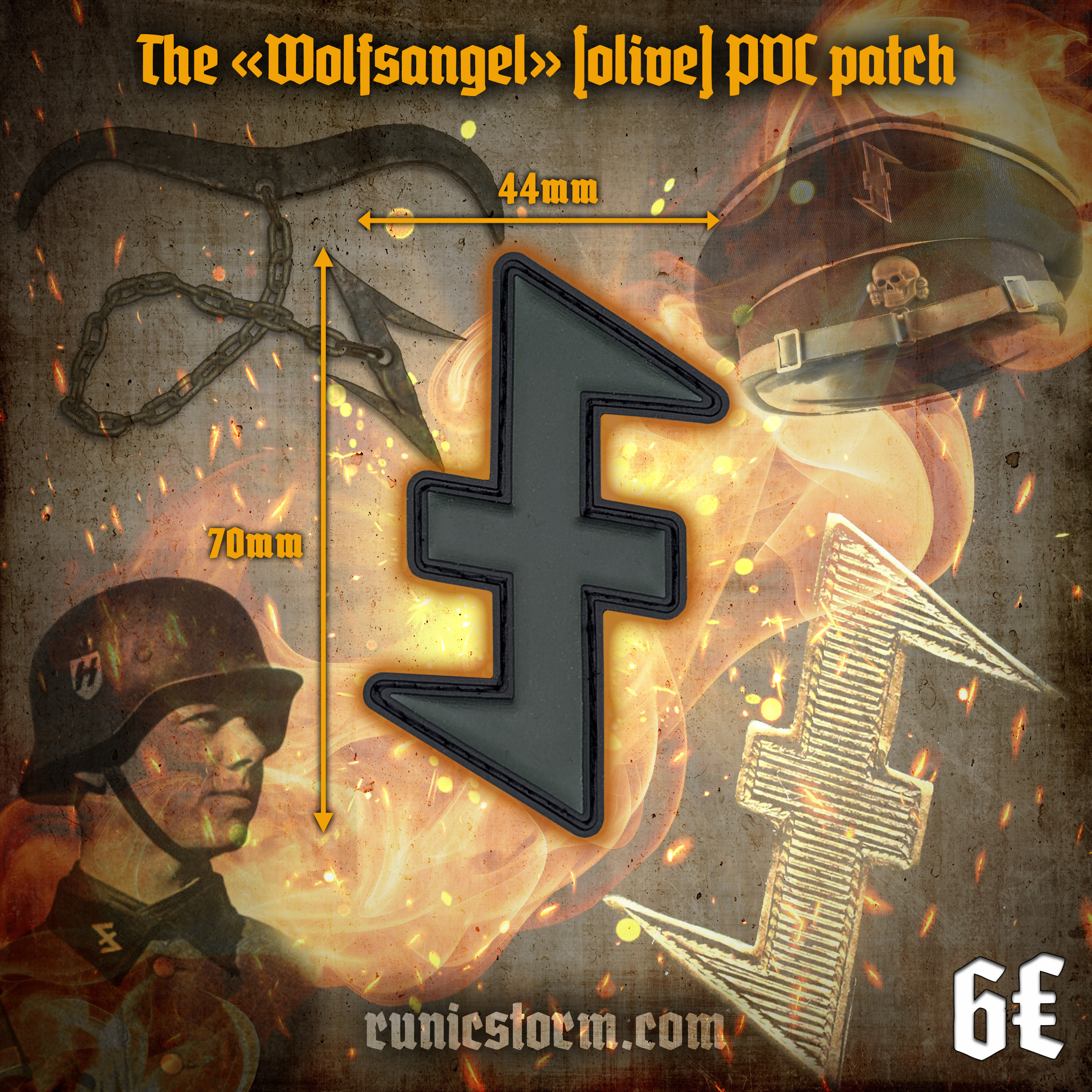 Runic Fsb Patch Patches | The «Wolfsangel» PVC patch | Runic Storm