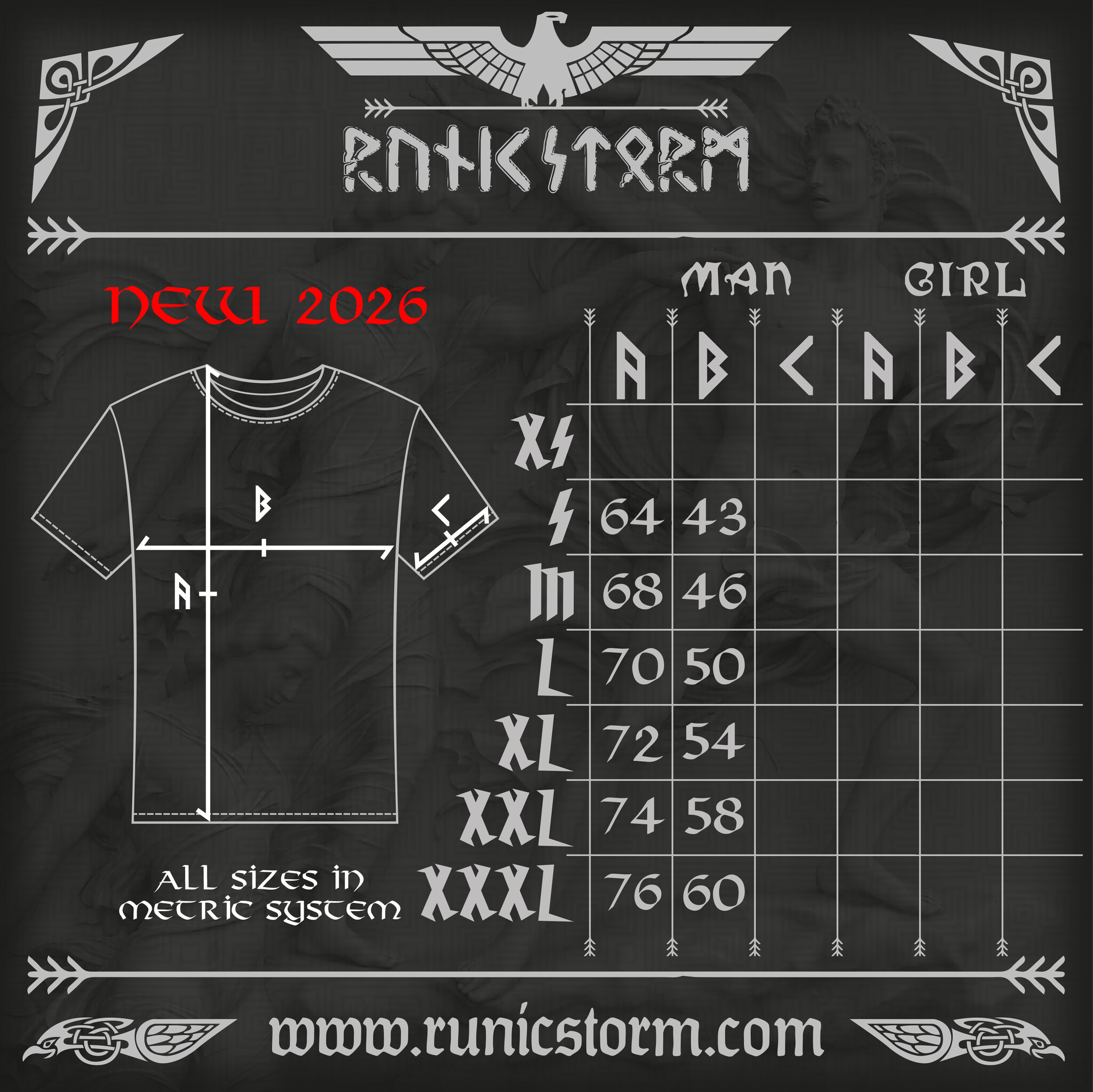 T-shirt | The «TM C18» T-shirt | Runic Storm