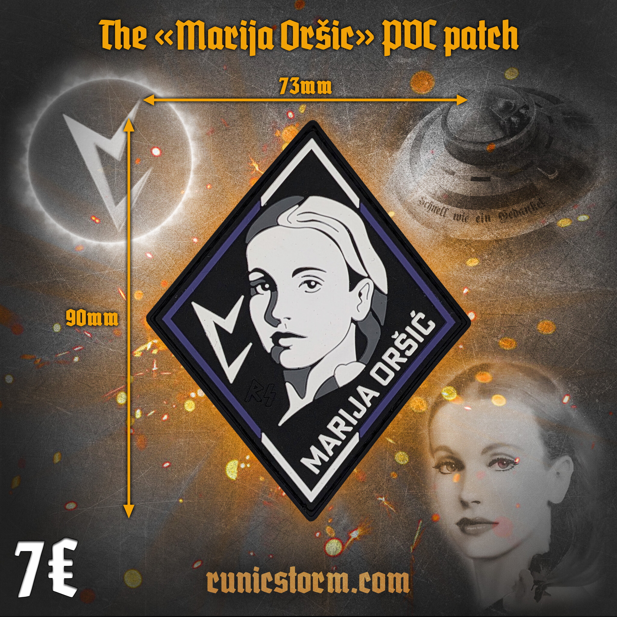 Patches | The «Famous people» PVC patch series | Runic Storm