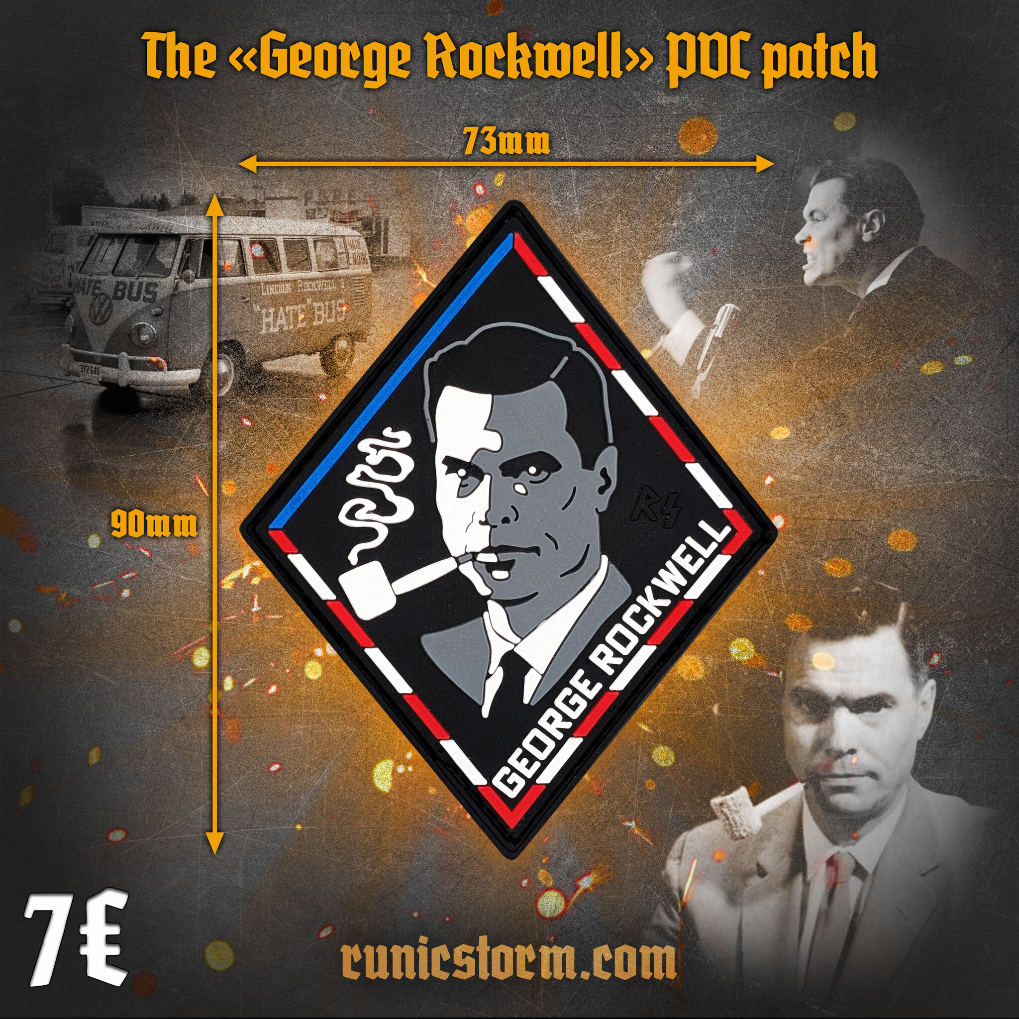Patches | The «Famous people» PVC patch series | Runic Storm